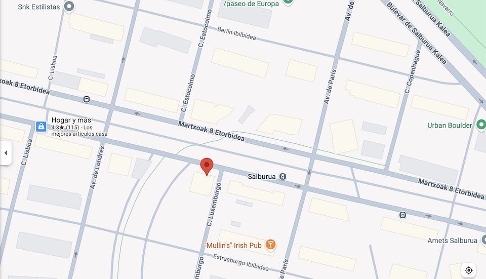 imagen de mapa de la dirección de grupo INT en Avenida 8 de marzo, 14